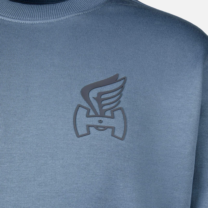 Round Neck Sweatshirt Light Blue 3