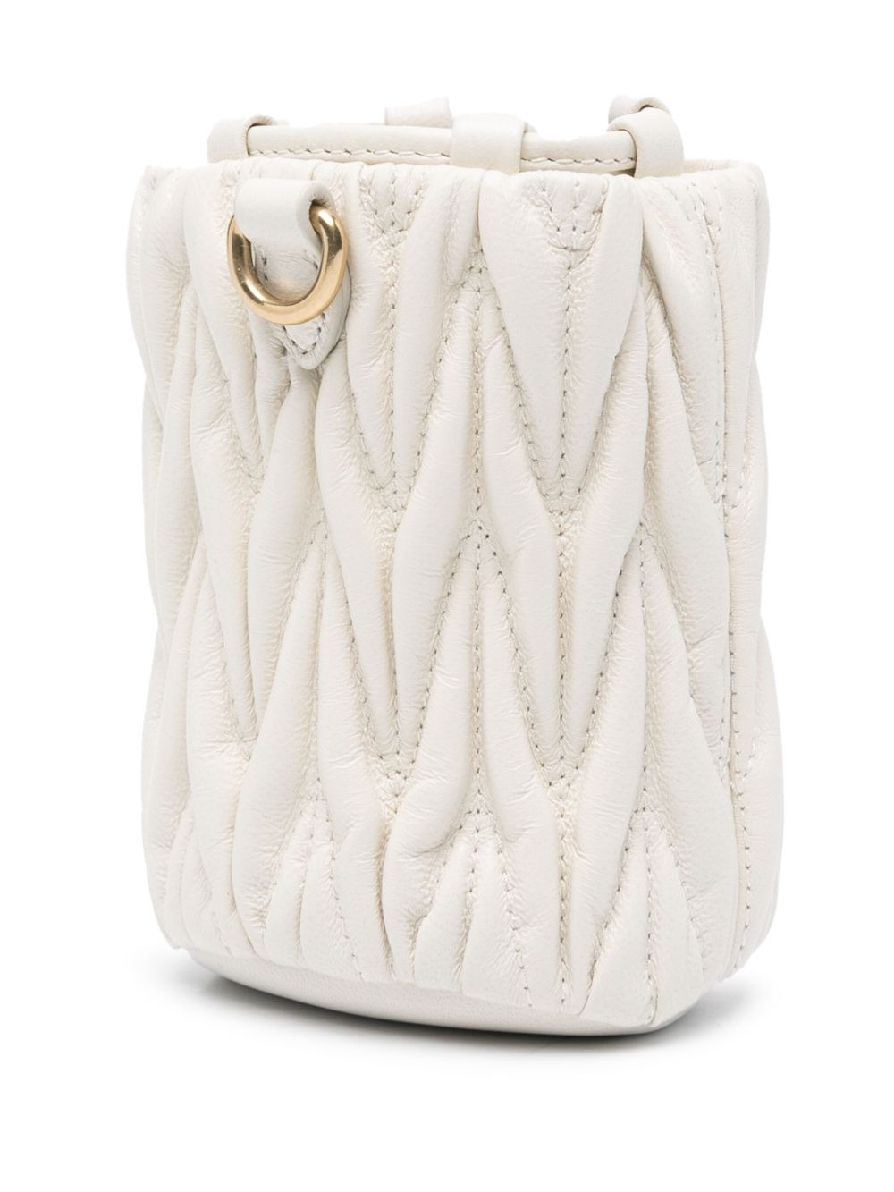 logo-lettering matelassé mini bag - 3