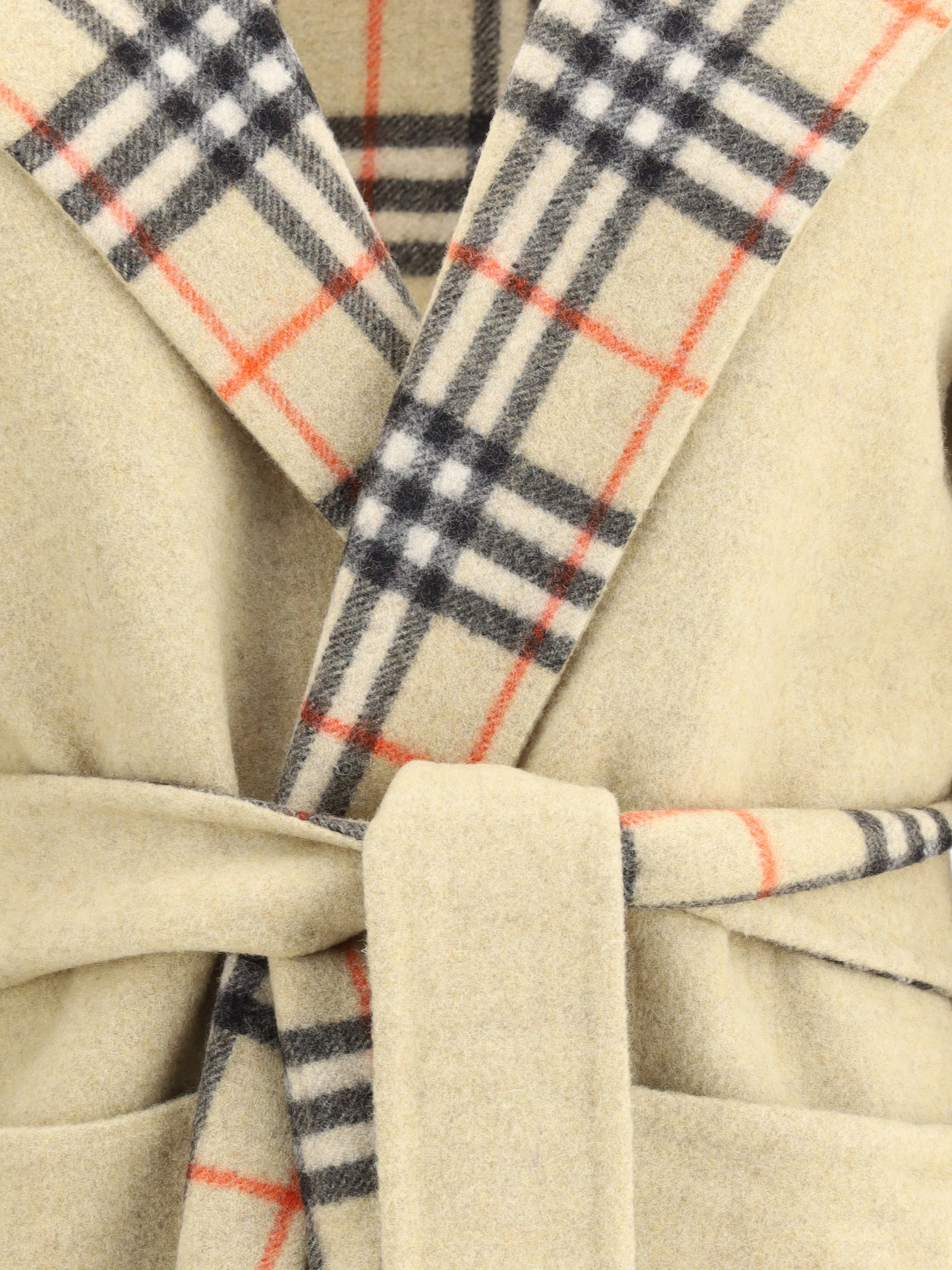 Burberry Women Reversible Wool Robe Coat - 3