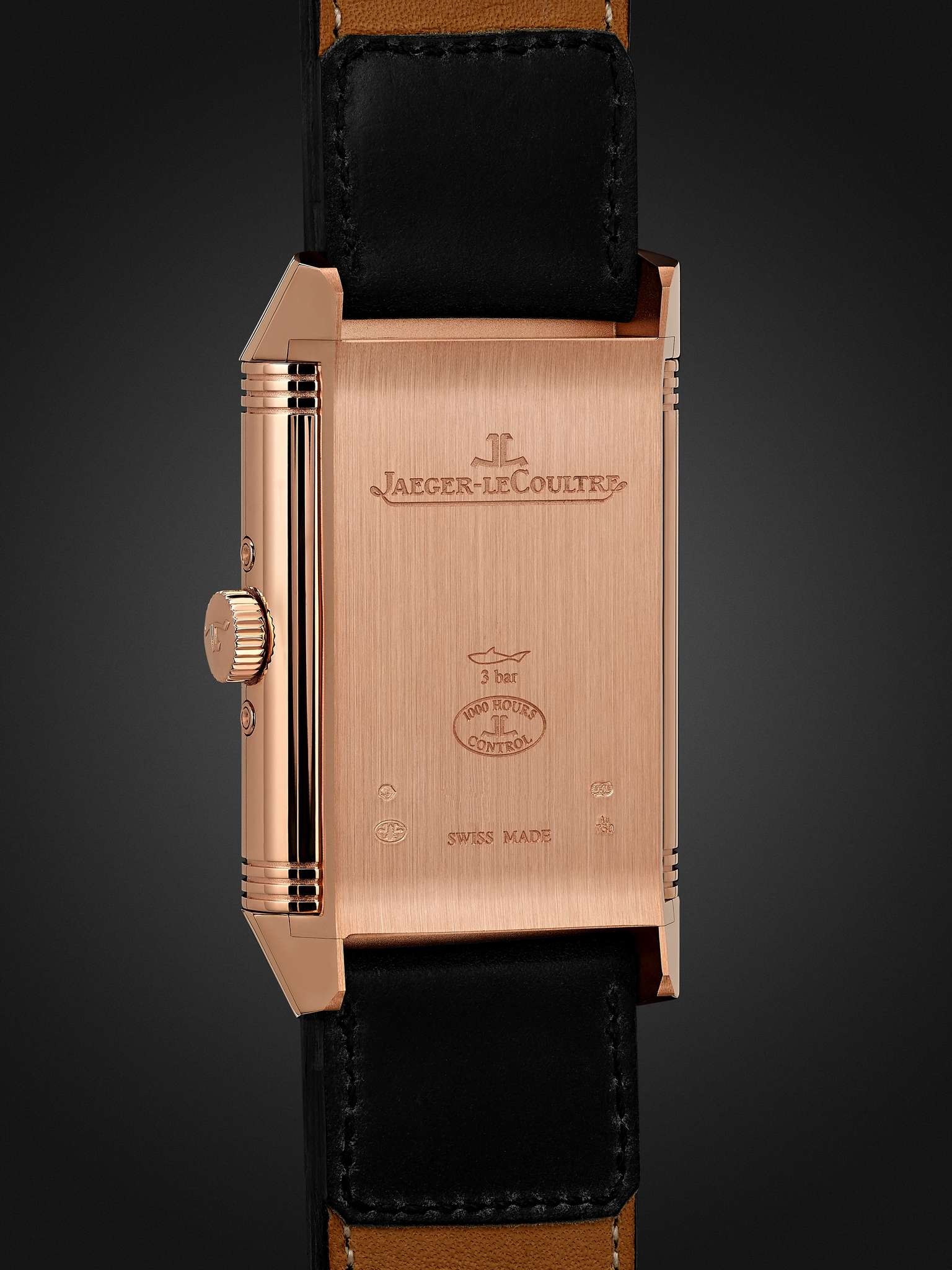 + Casa Fagliano Reverso Tribute Calendar Limited Edition Hand-Wound 29.9mm 18-Karat Rose Gold and Le - 5