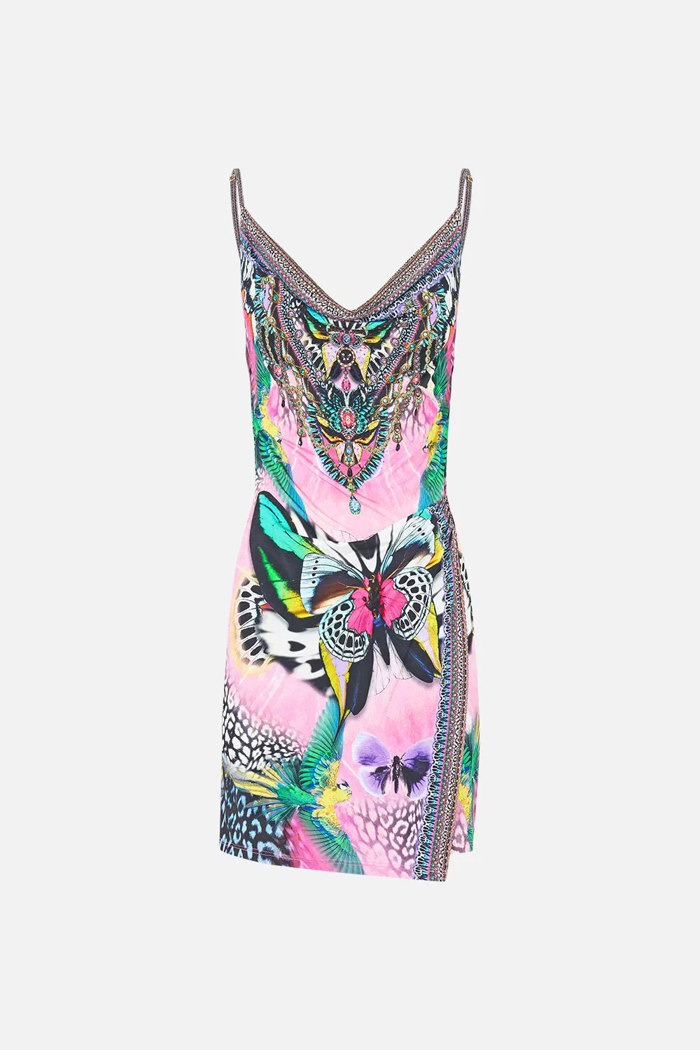 DRAPE JERSEY MINI DRESS MILLAMORPHOSIS - 1