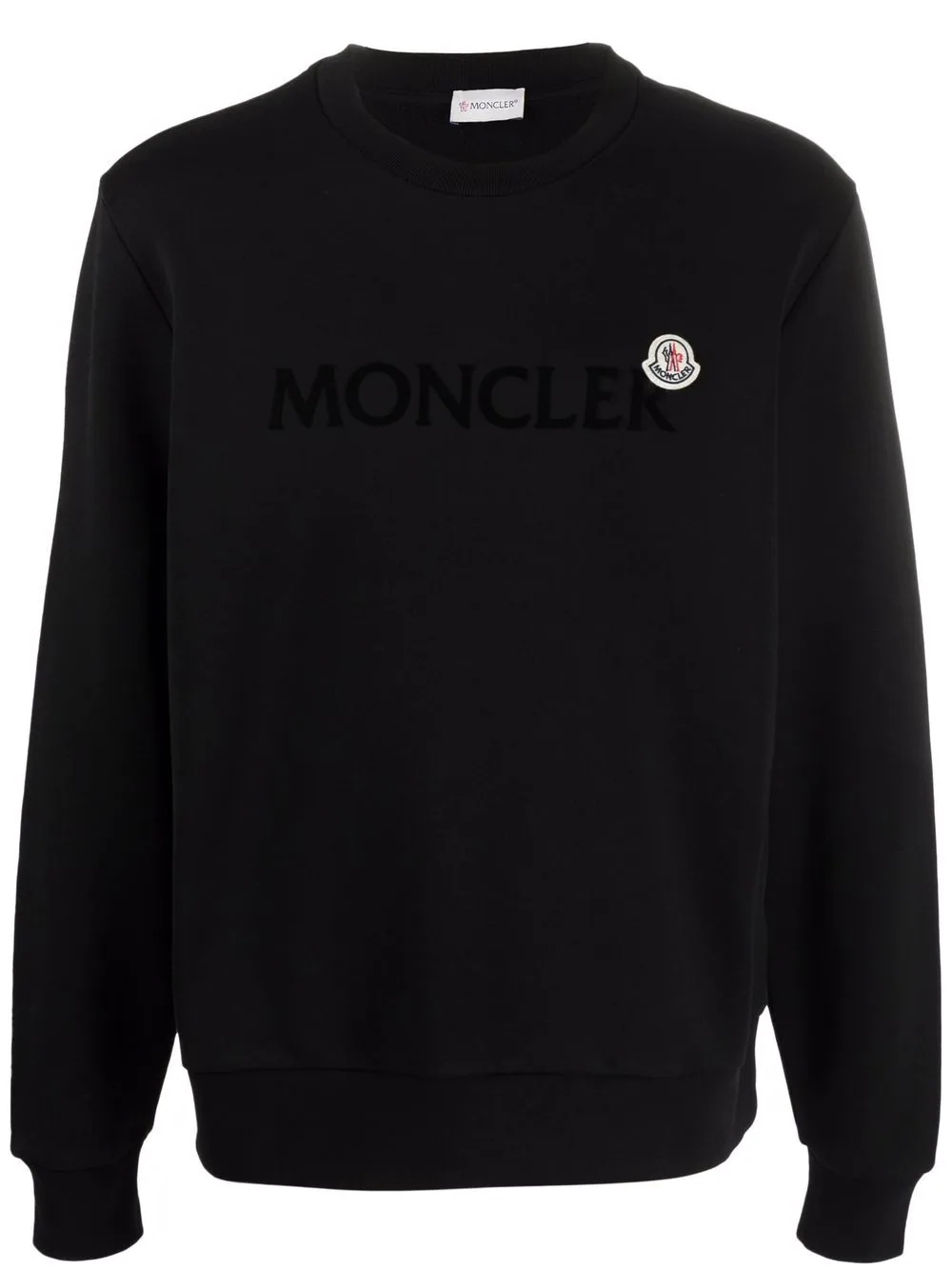 logo-patch long-sleeve sweatshirt - 1