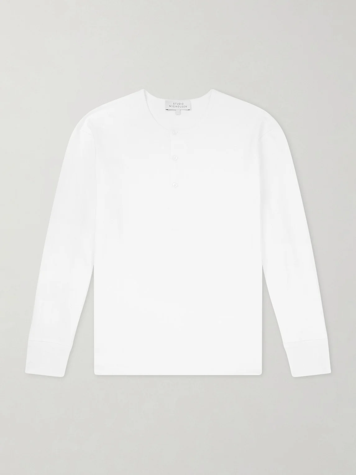 Cotton-Jersey Henley T-Shirt - 1