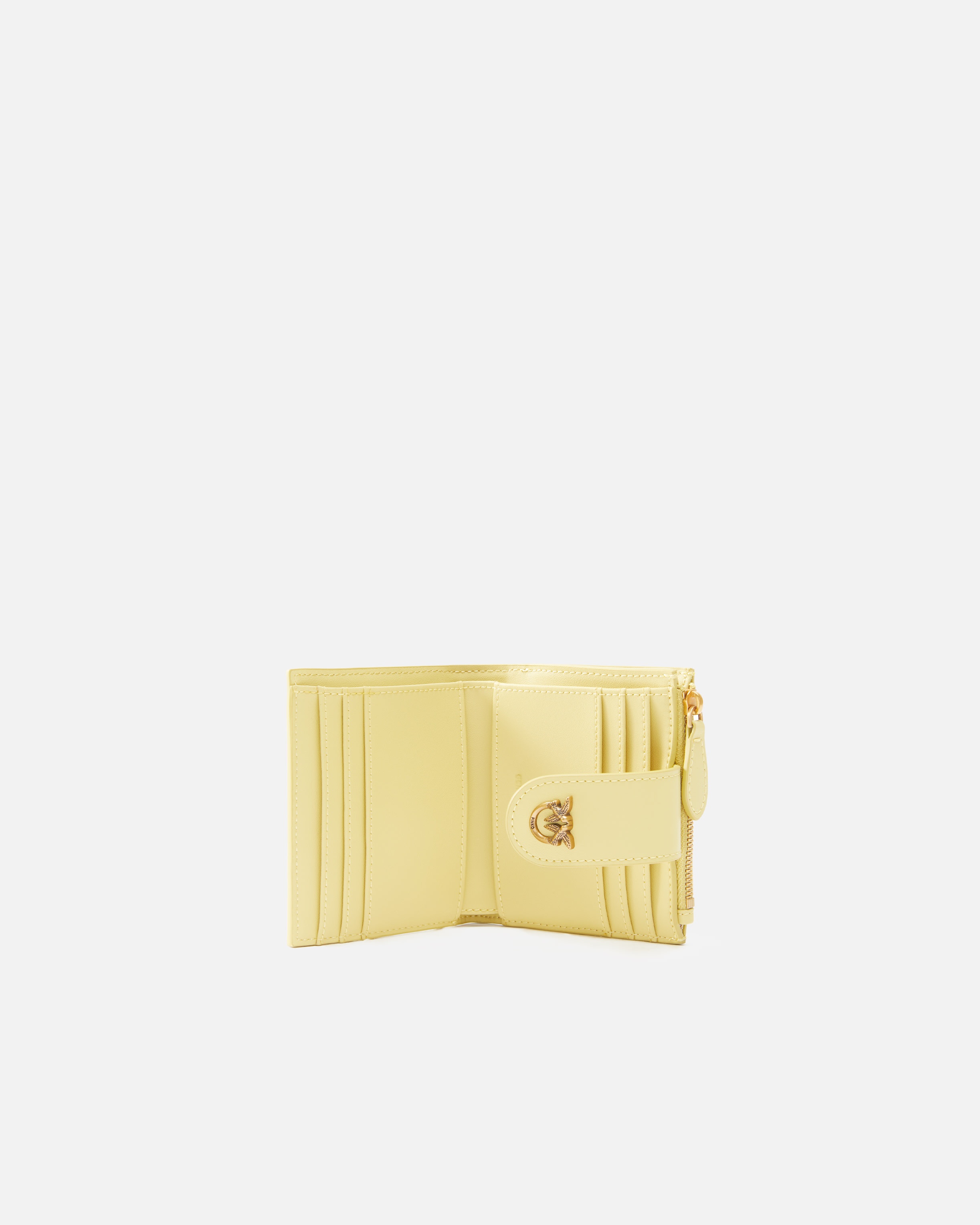 SMALL SMOOTH LEATHER WALLET WITH LOGO - 3