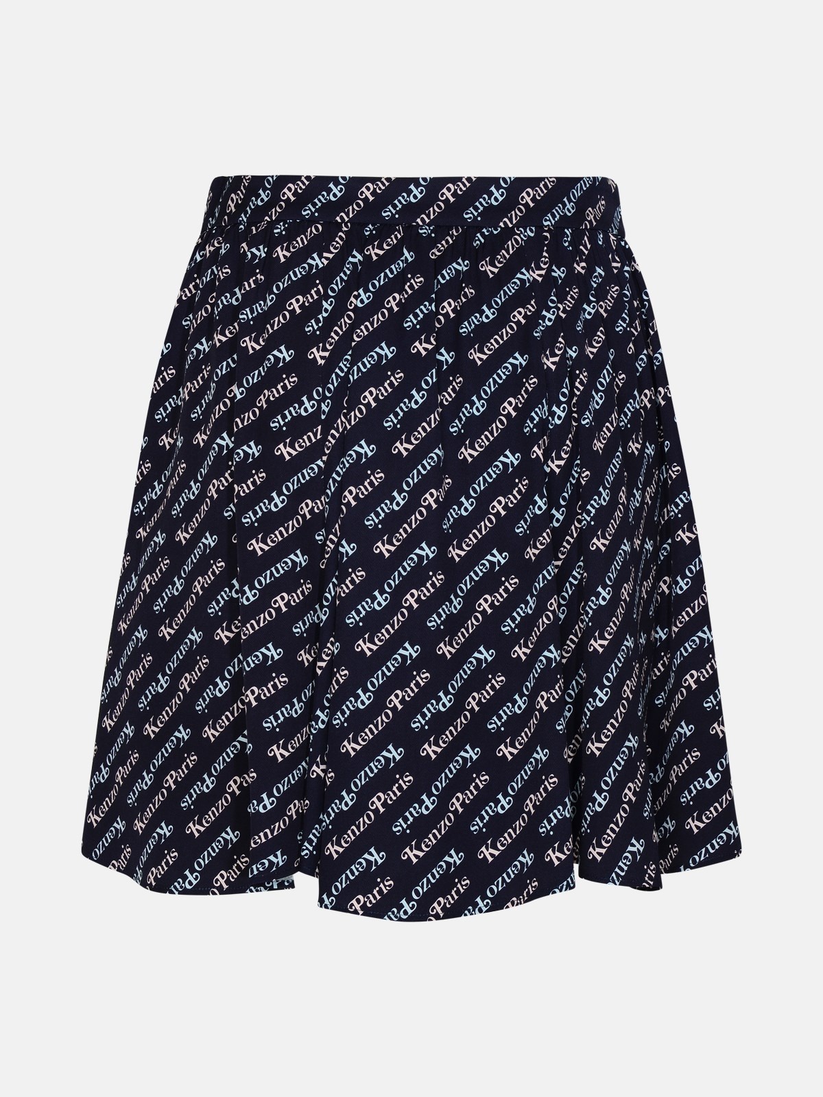 'VERDY BY KENZO' BLUE VISCOSE MINISKIRT - 3