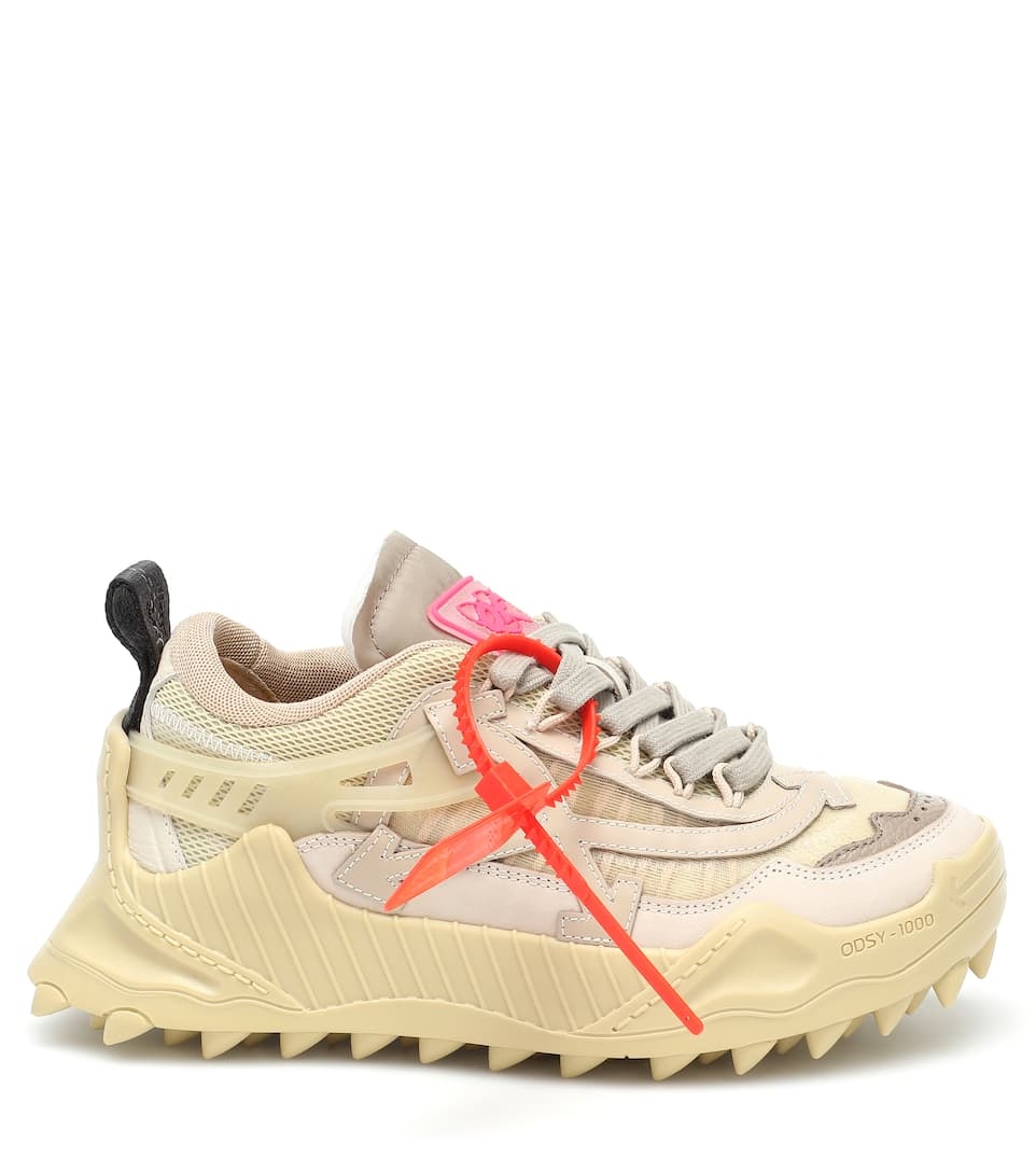Beige Odsy-1000 Sneakers - 4