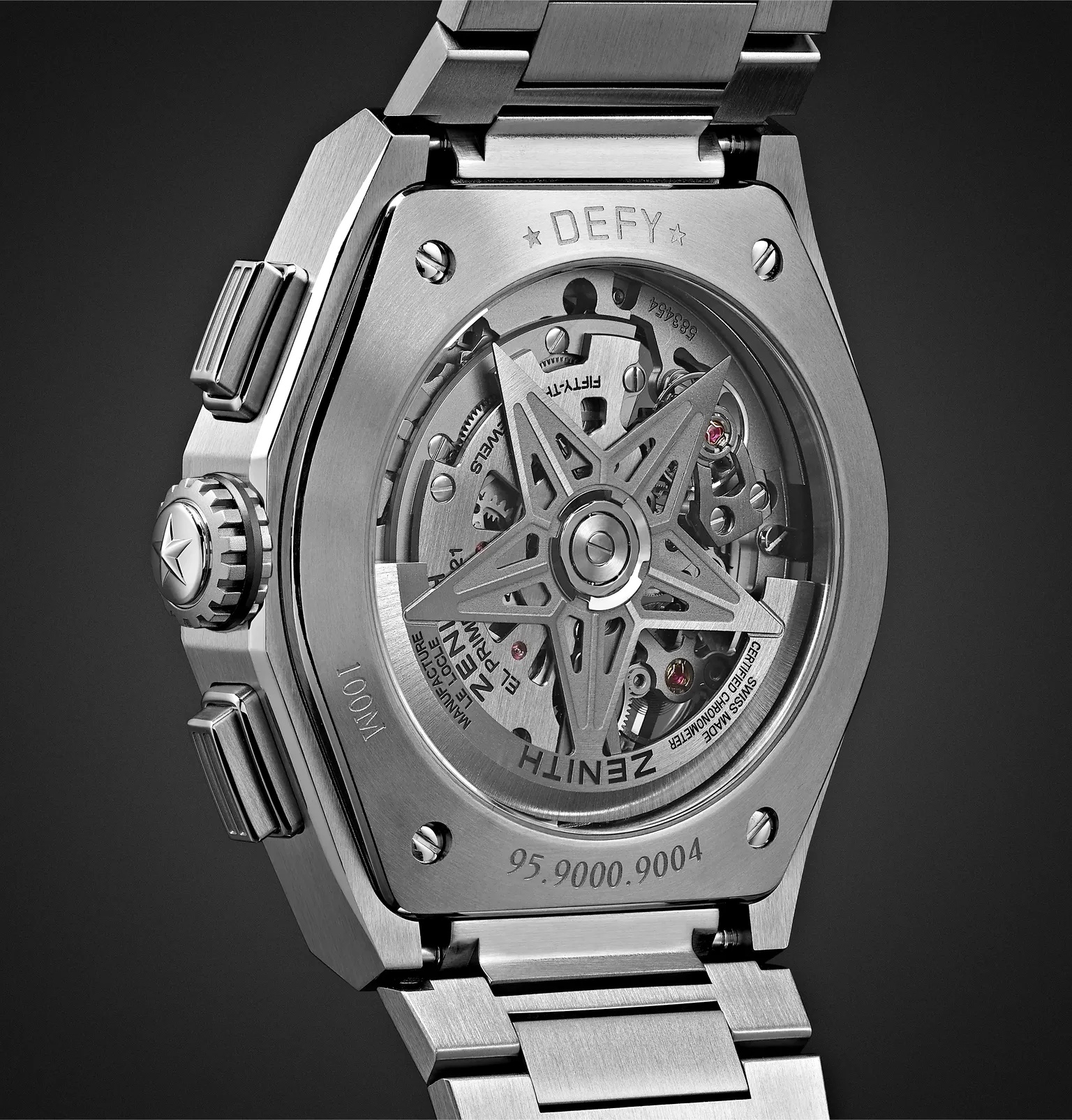 Defy El Primero 21 Chronograph 44mm Brushed-Titanium Watch, Ref. No. 95.9000.9004/78.M9000 - 5