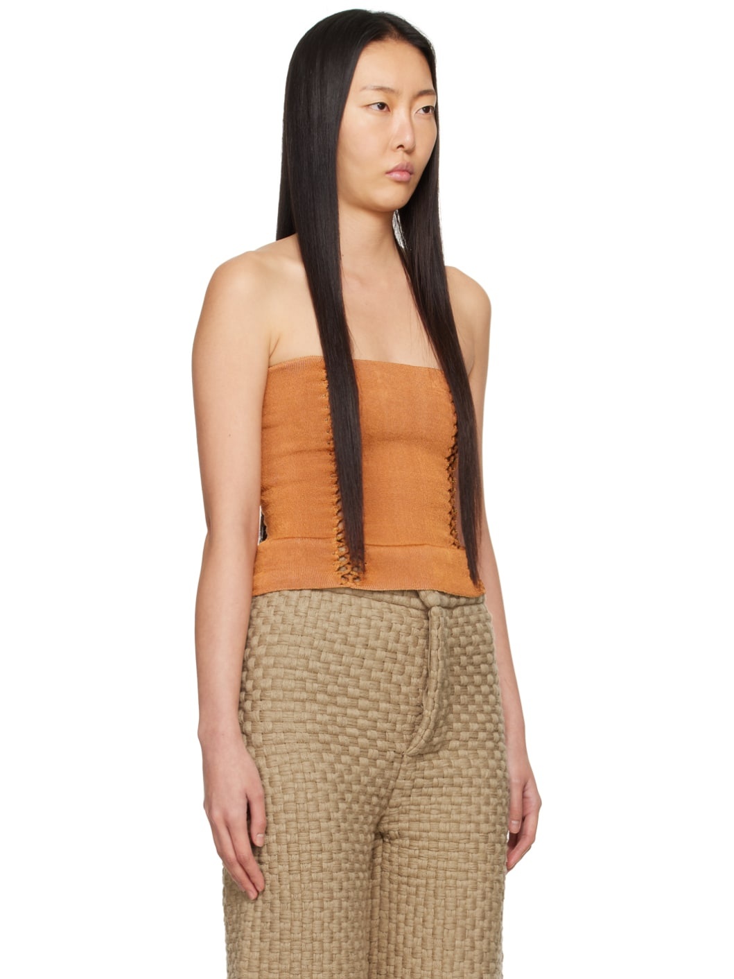 SSENSE Exclusive Orange Versatile Tube Top - 4