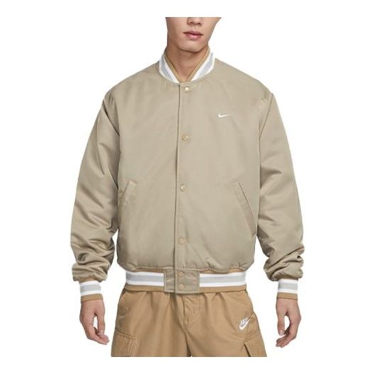 Nike Sportswear Authentics Dugout Jacket 'Khaki White' DX0659-247 - 1