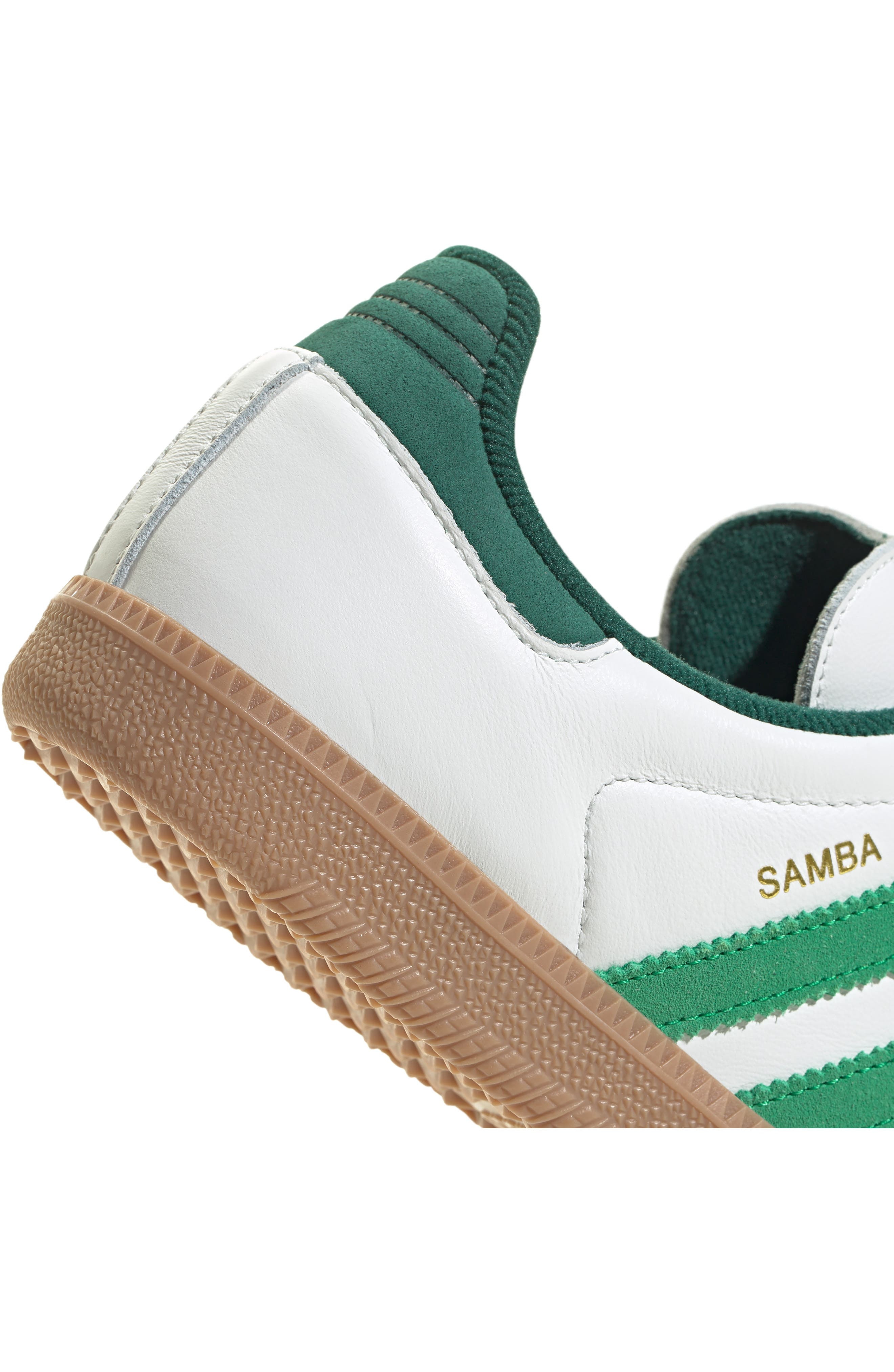 adidas Samba OG Sneaker in White/Green/Collegiate Green at Nordstrom - 8