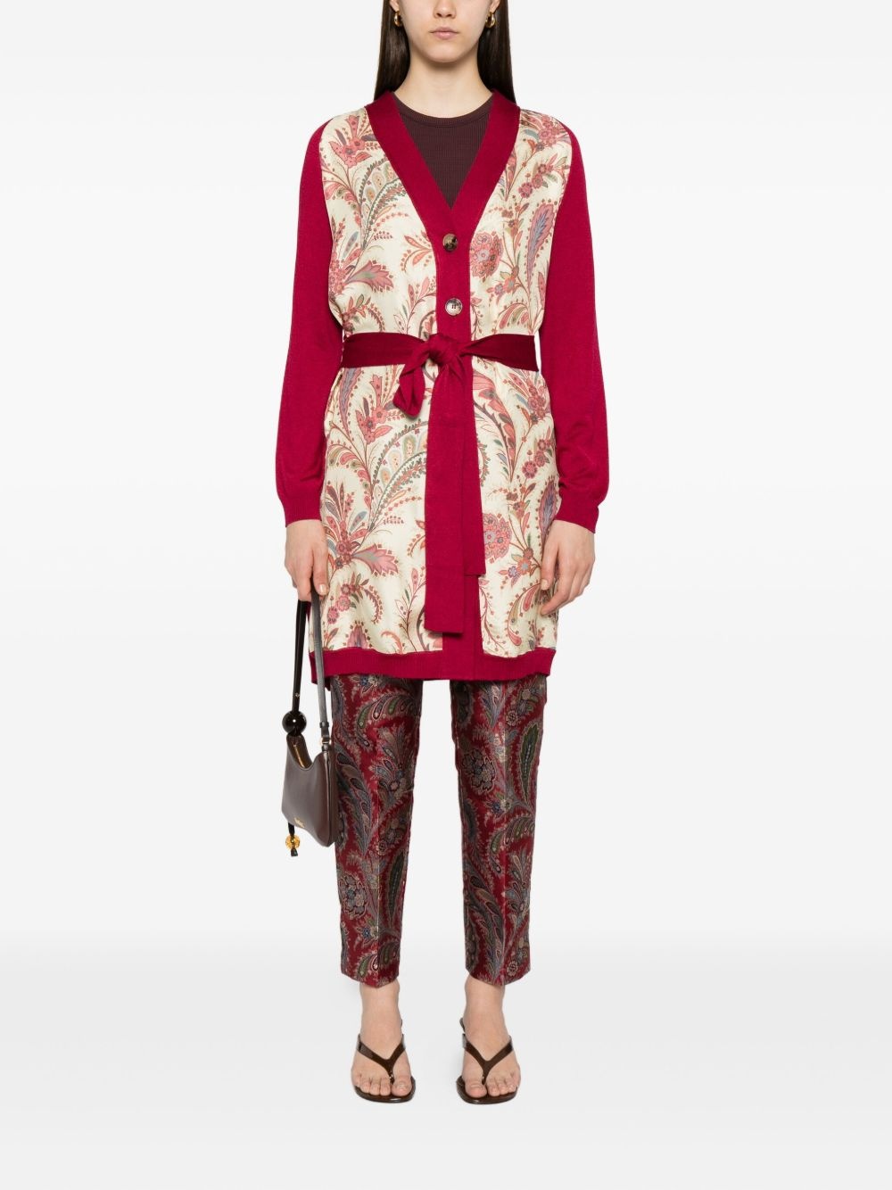 paisley-panel cardi-coat - 2