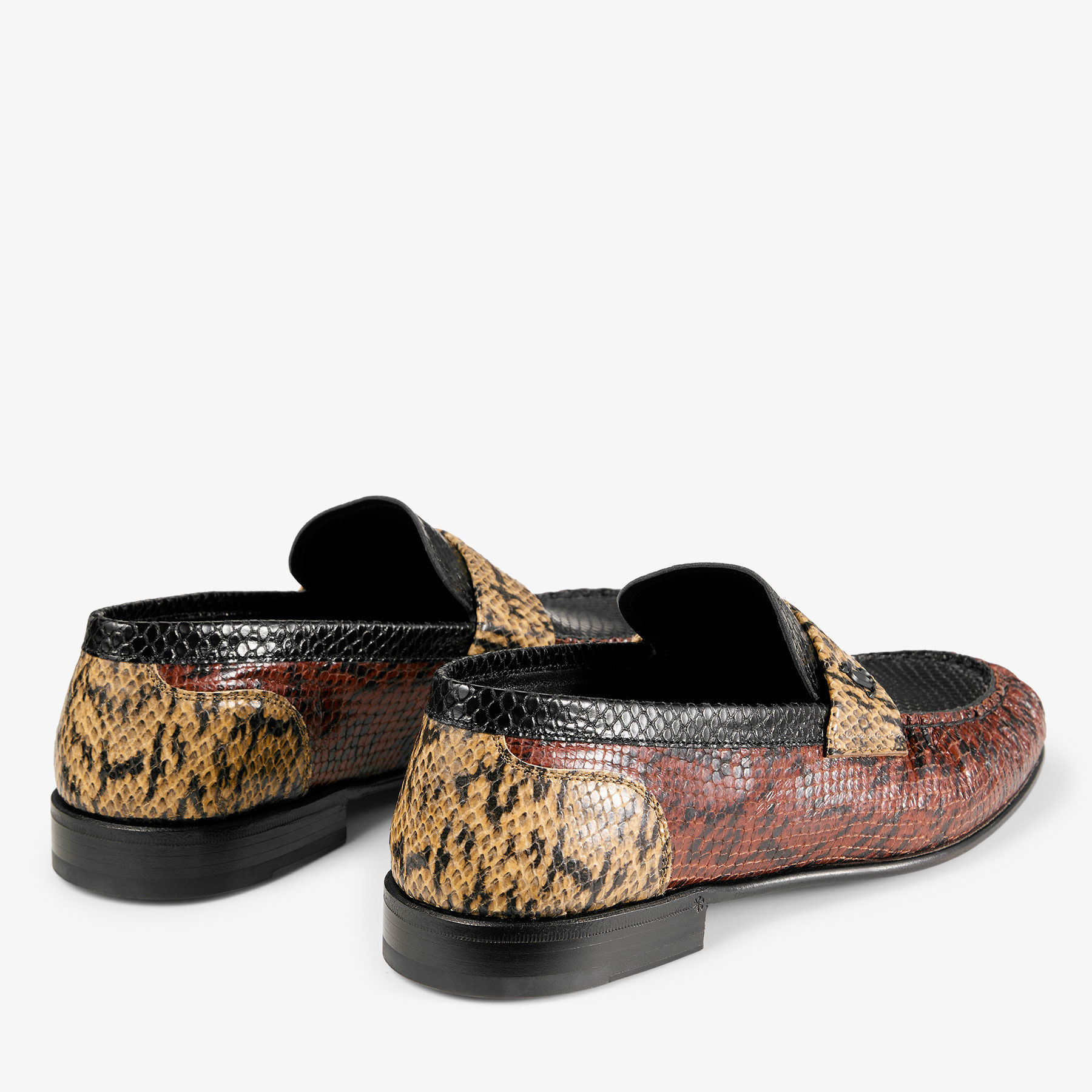 Ellis Loafer M
Cognac Kigali Snake Printed Leather Loafers - 4