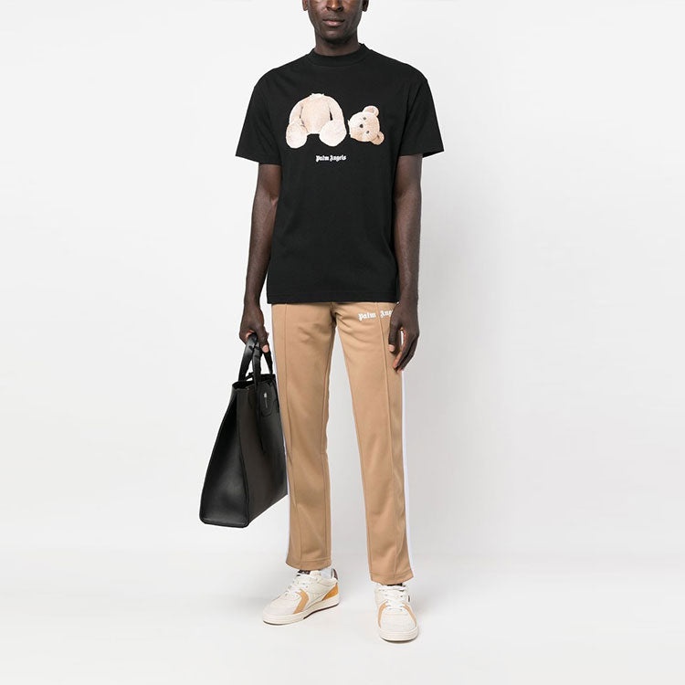 Palm Angels SS23 Bear-print classic T-shirt 'Black' PMAA001C99JER0141060 - 2