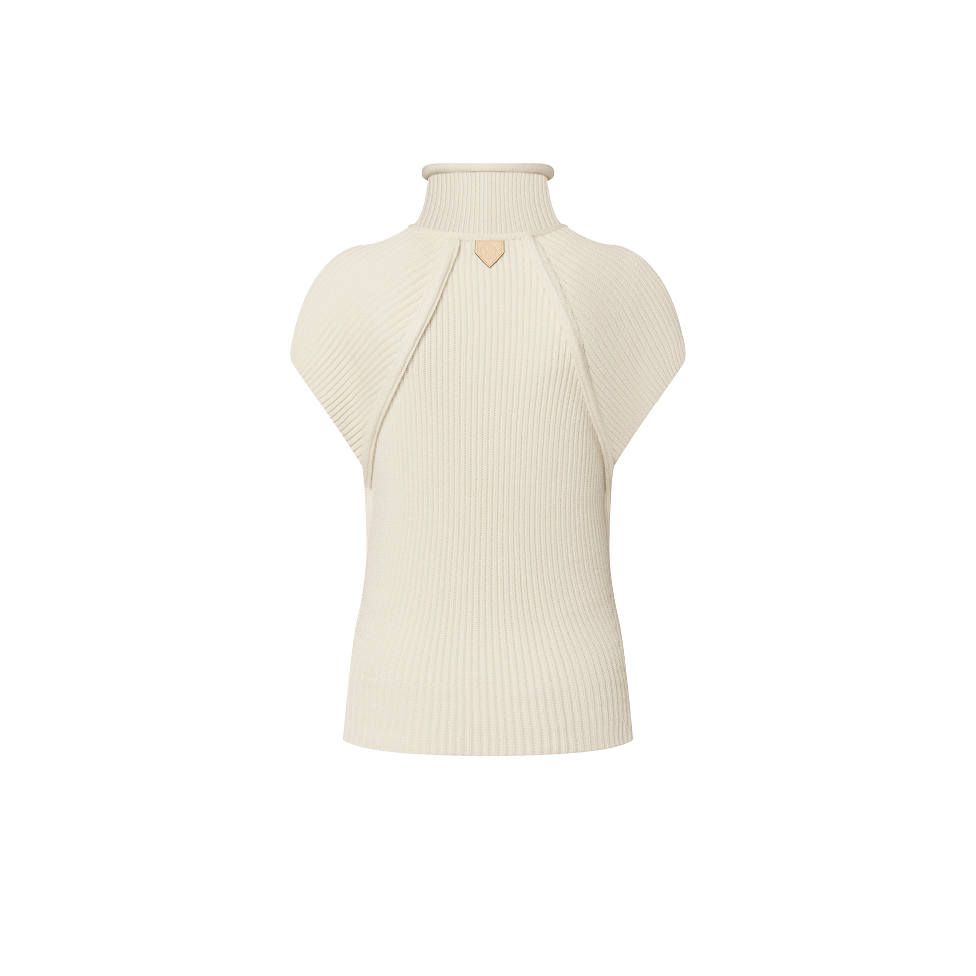 Shoulder Seam Ribbed Knit Top - 3