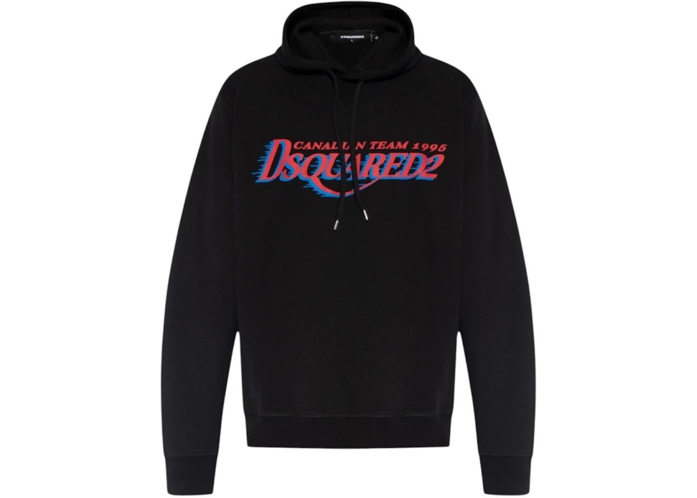 Dsquared2 Cool Fit Canadian Team Logo Hoodie Black - 1