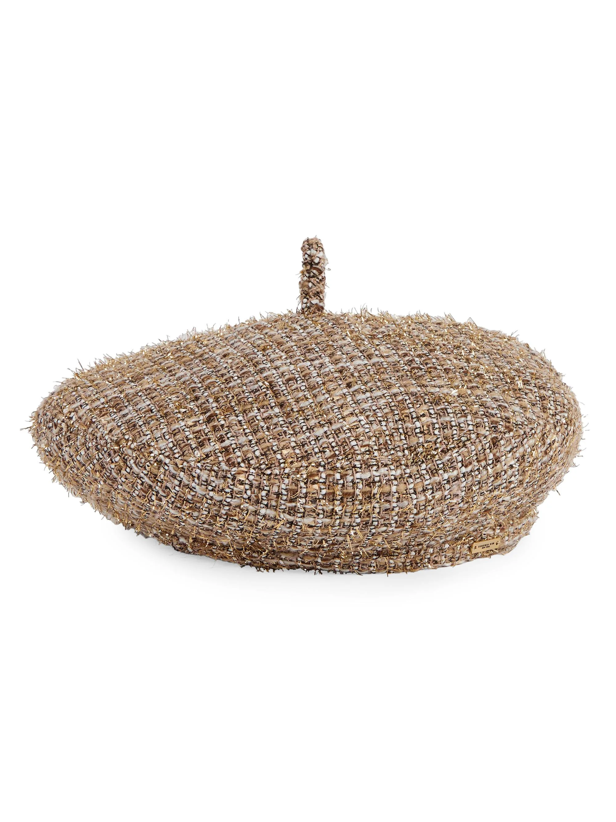 Women's Carter Tweel Wool Beret - Camel Gold - 1