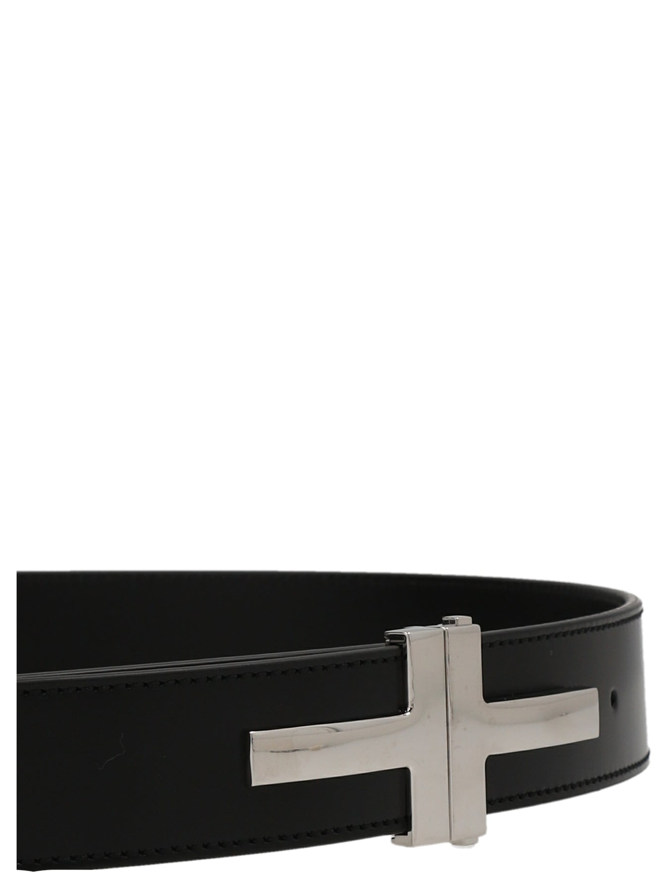 Logo Buckle Belt Belts Black - 3