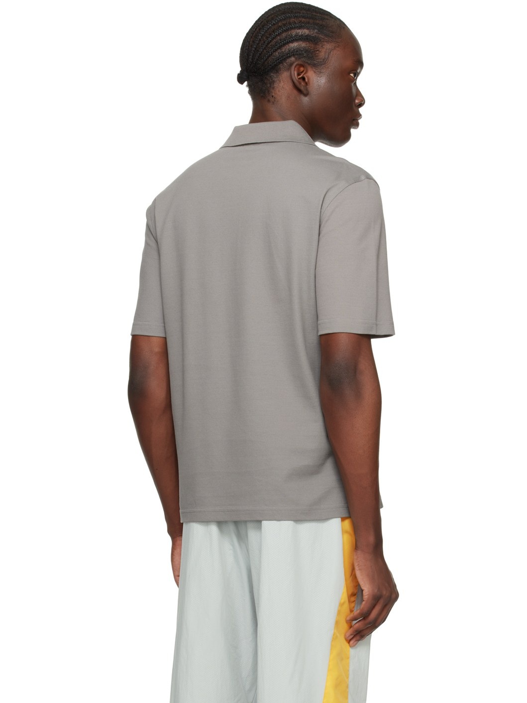 Gray Regular-Fit Polo - 3