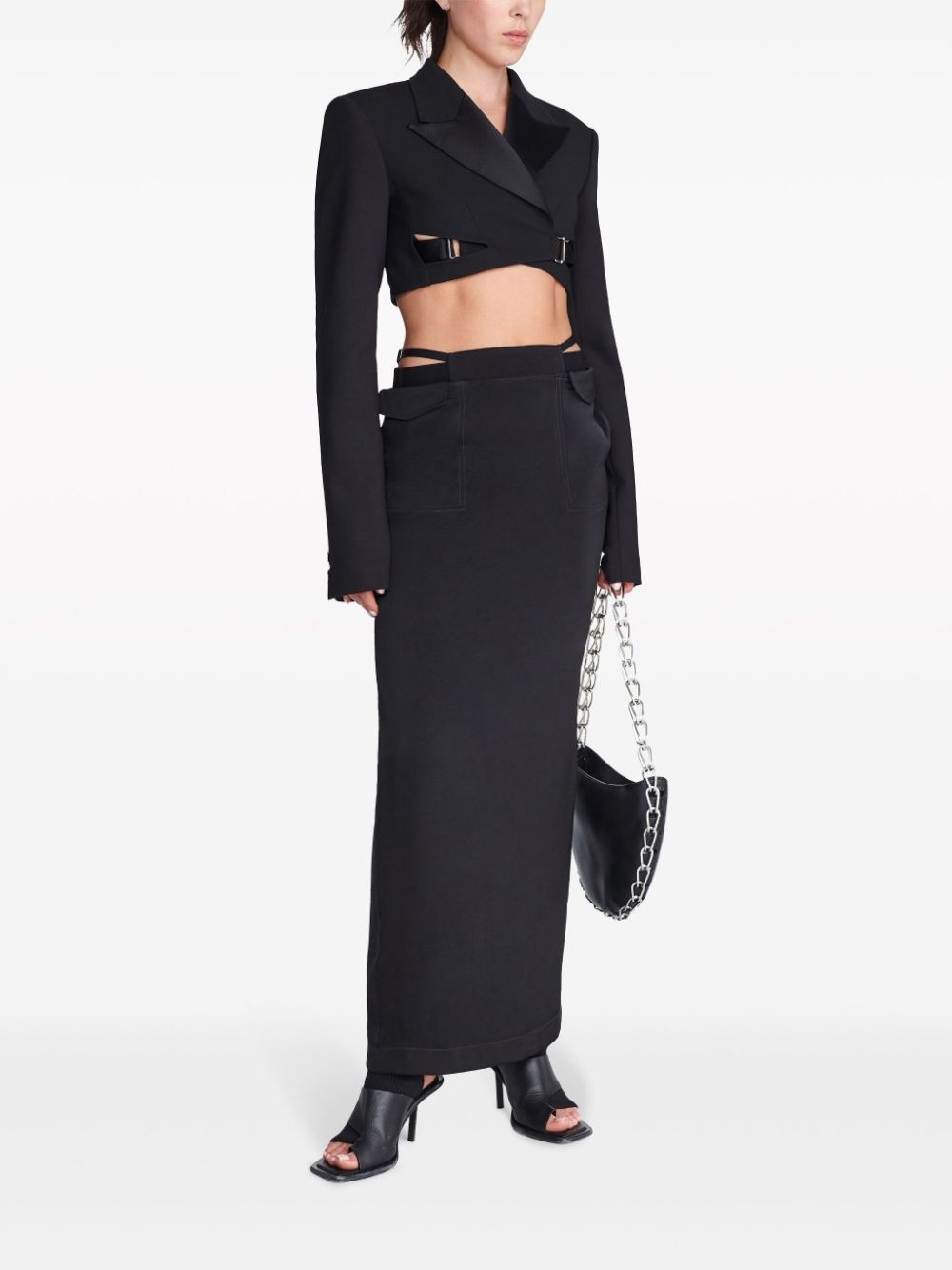 interlock tuxedo cropped blazer - 2
