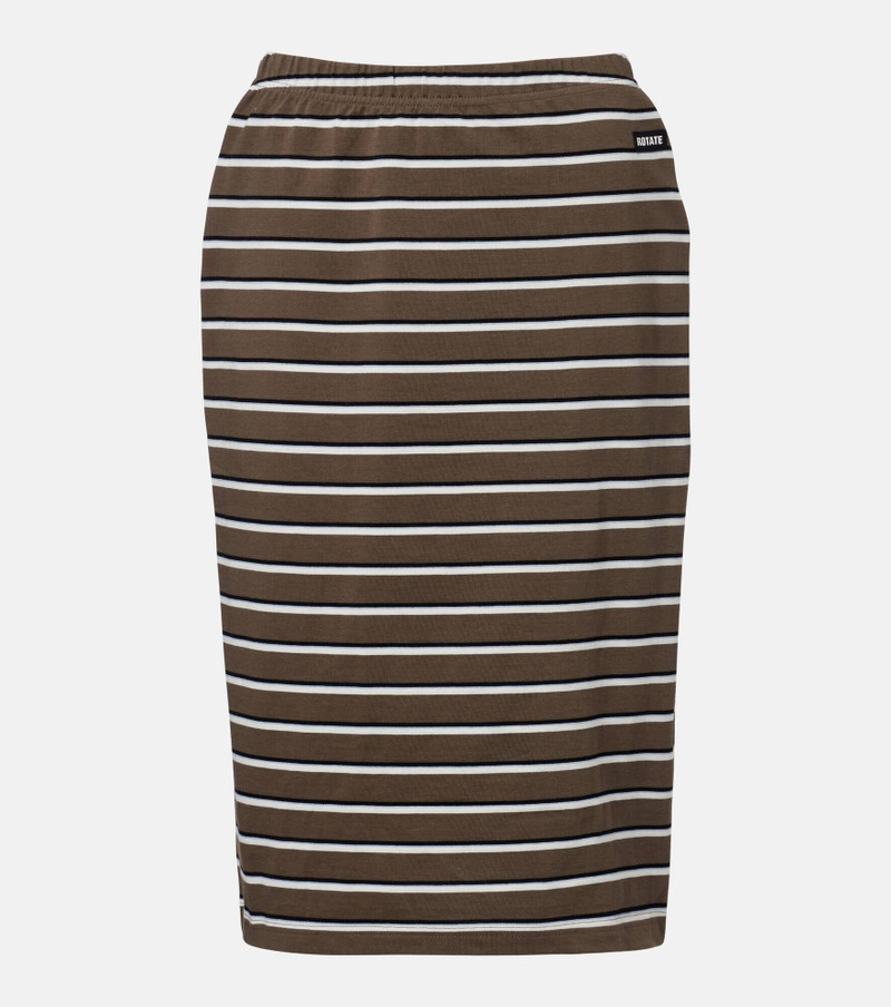 Sasseline striped cotton jersey pencil skirt 1