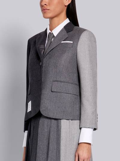 Thom Browne Dark Grey Fun-mix Super 120s Wool Flannel High Armhole Jacket outlook