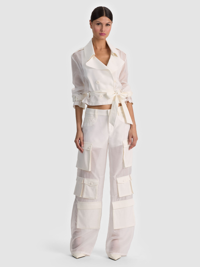 KEITH SHEER COMBO CROPPED TRENCH 6