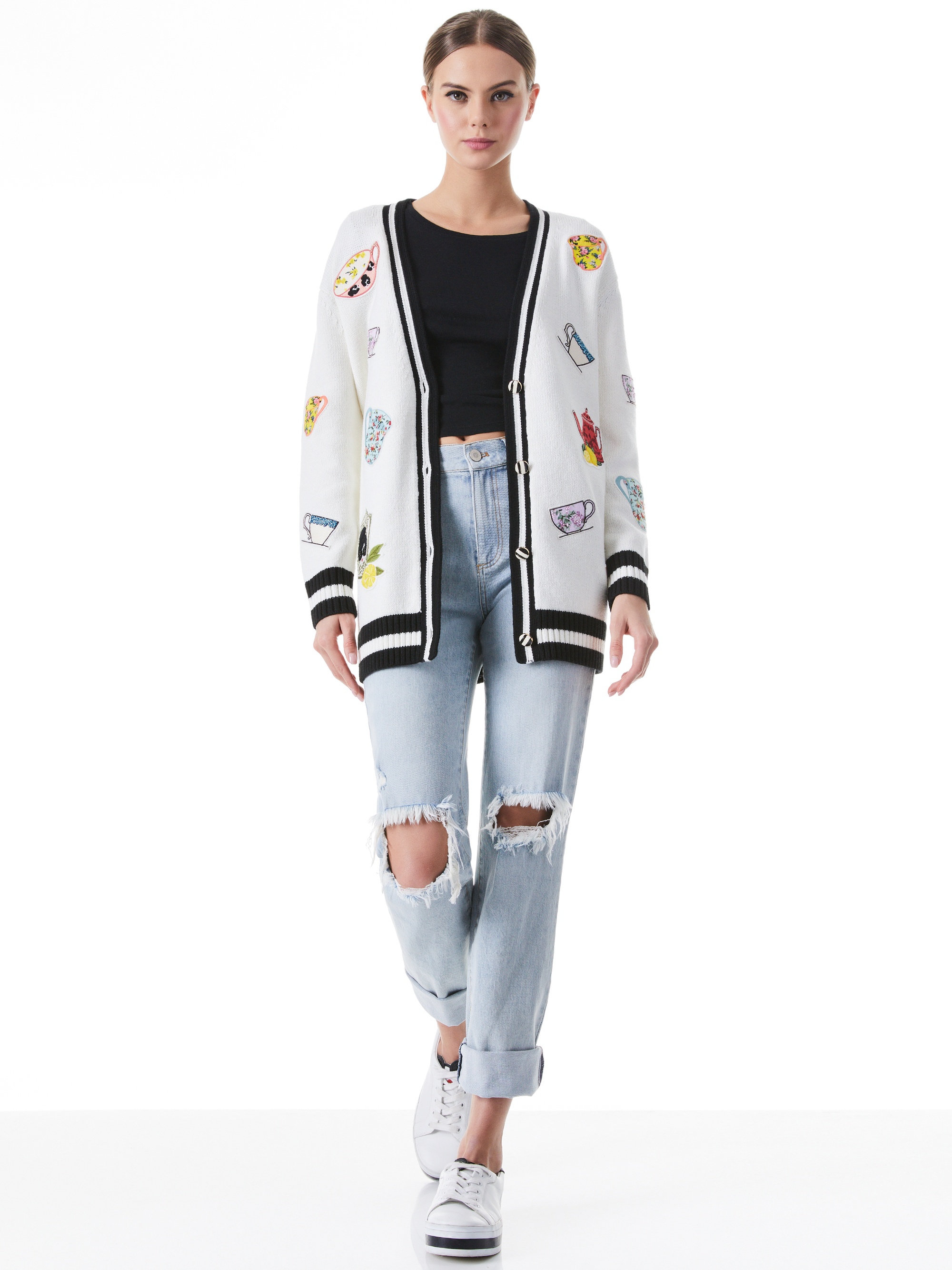 BRADFORD EMBROIDERED GRANDPA CARDIGAN - 4