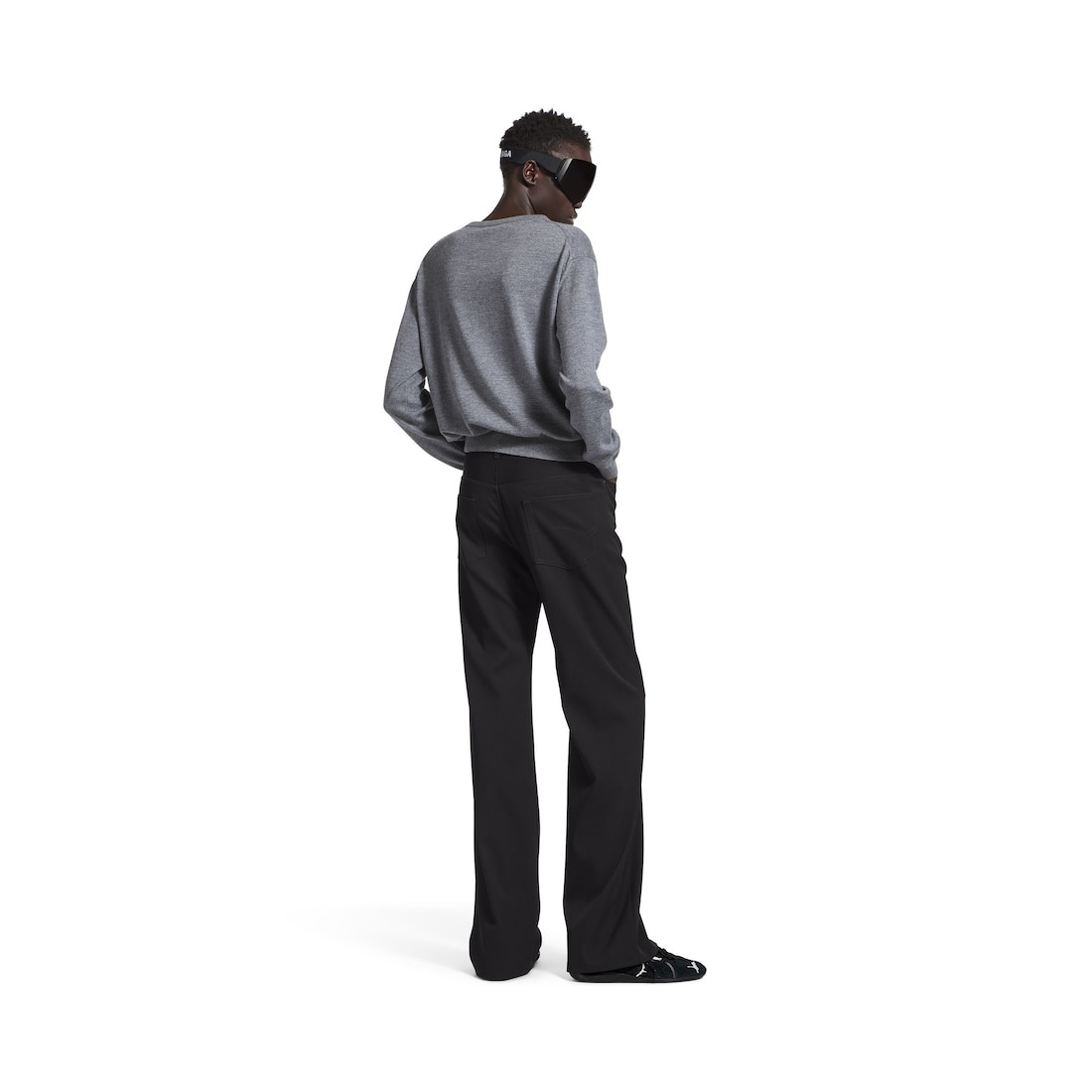 Women's Straight Fit Tailored Pants in Black - 4