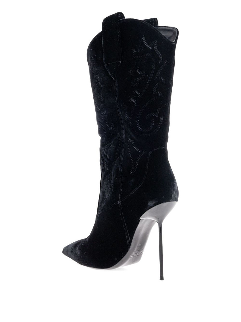 105mm Lidia embroidered heeled boots 3