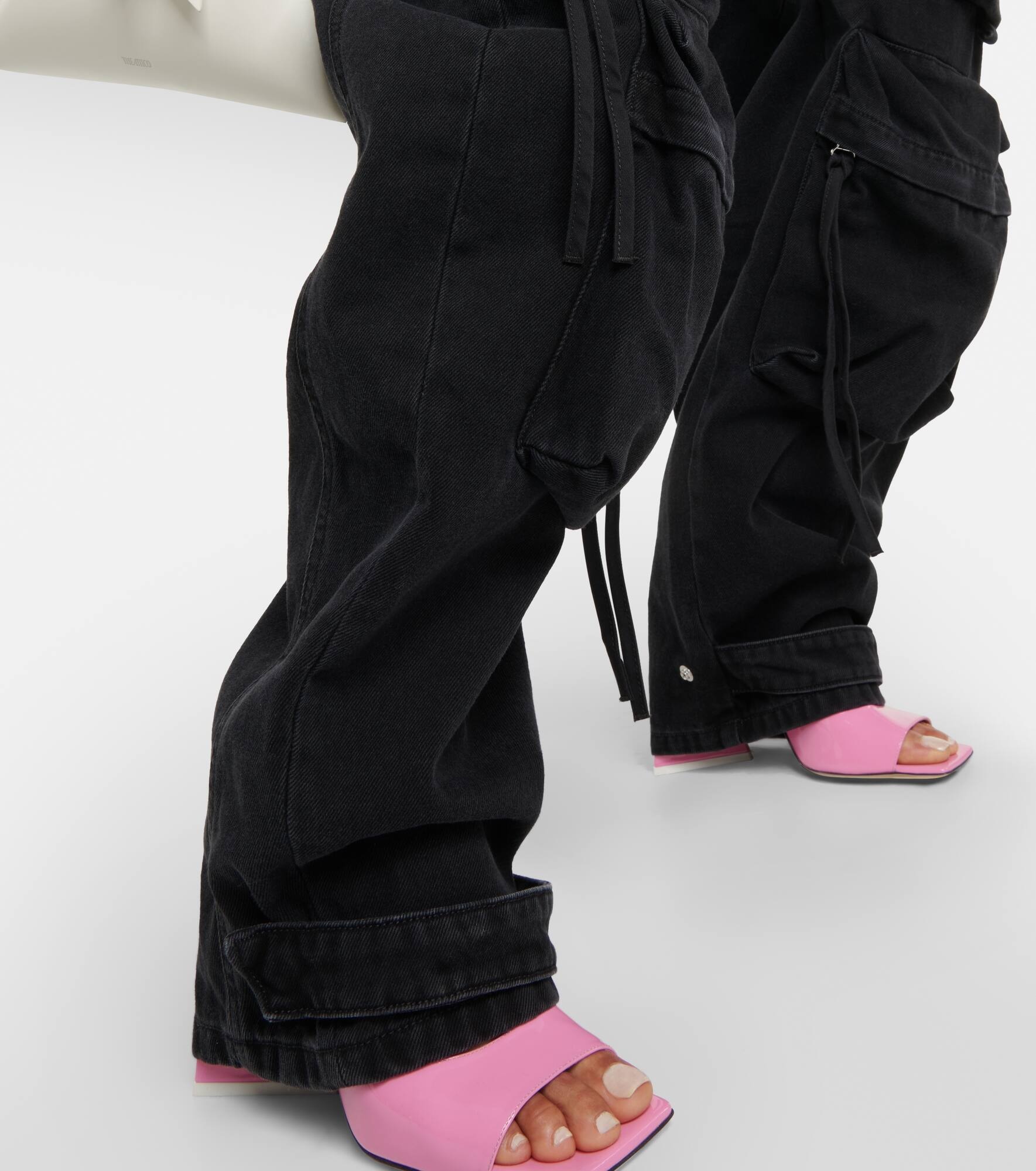 Fern low-rise denim cargo pants - 5