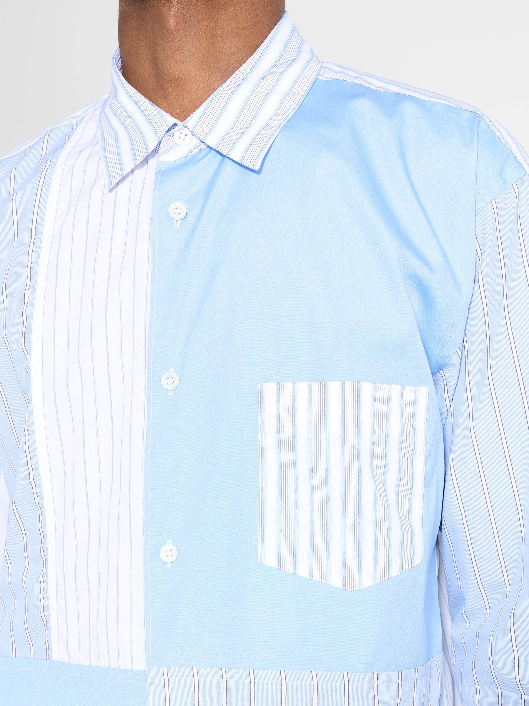 COMME DES GARÇONS SHIRT SHIRT STRIPE / BLUE - 6