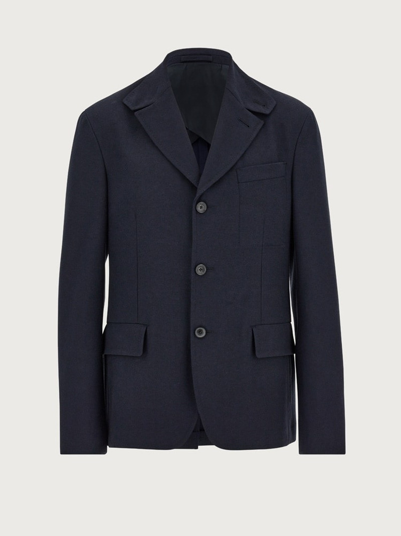 SINGLE BREASTED THREE BUTTON BLAZER 1