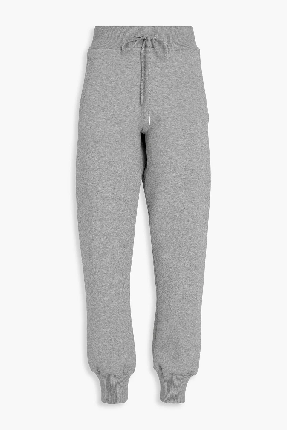 Cotton-blend jersey track pants - 1