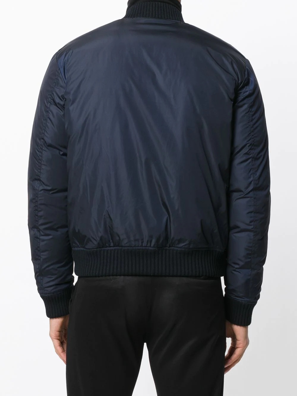 contrast bomber jacket - 4