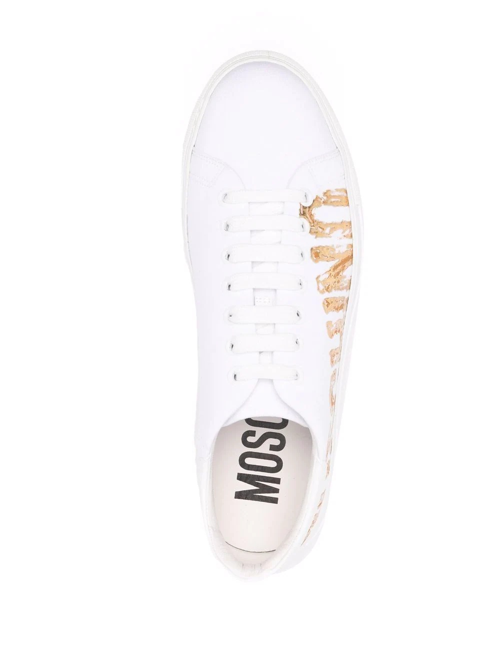 logo-print low-top sneakers - 4