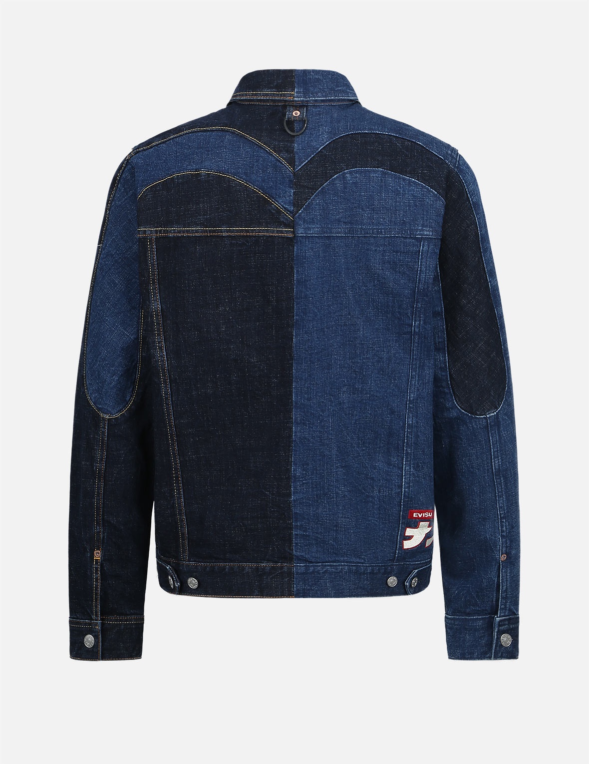DAICOCK INSERTED 2-TONE DENIM JACKET - 2