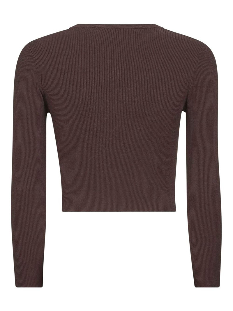 WEEKEND Max Mara ribbed button-fastening cardigan outlook