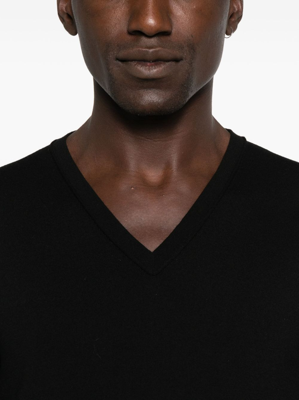 v-neck wool sweater - 5