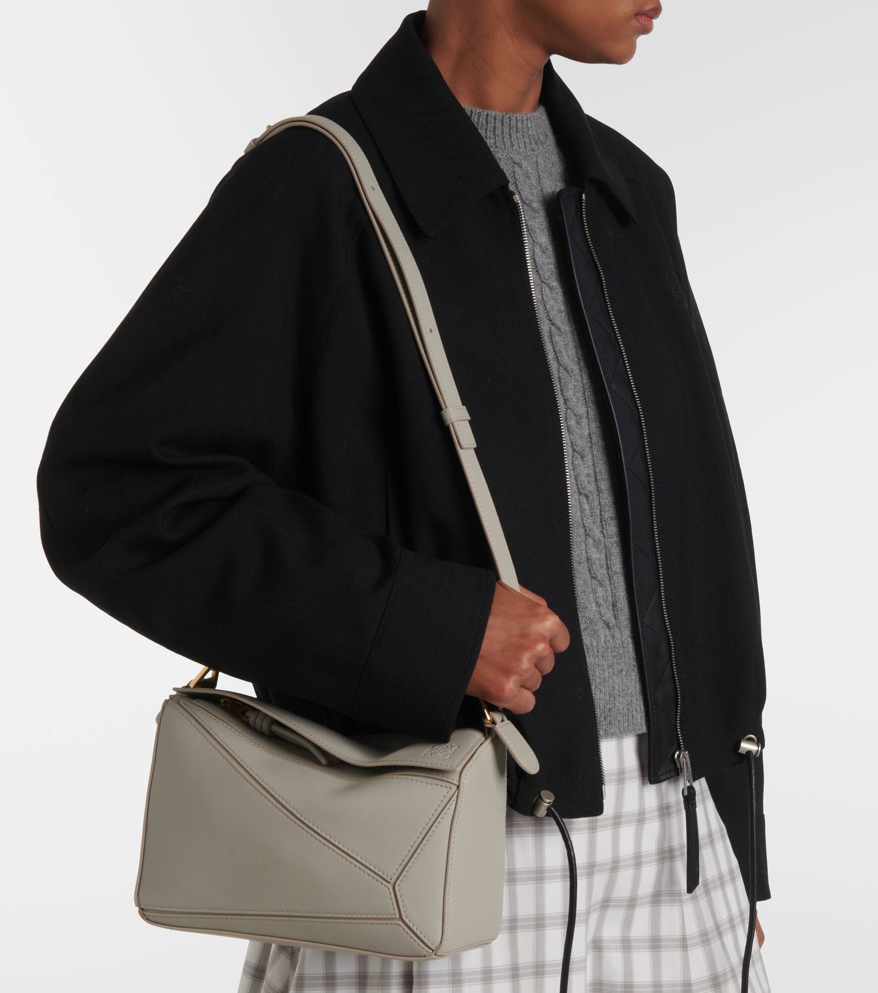 Puzzle Small leather shoulder bag - 7