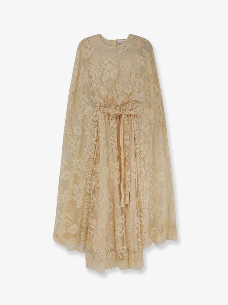 Zimmermann Valiant Lace Caped Maxi Dress - 1