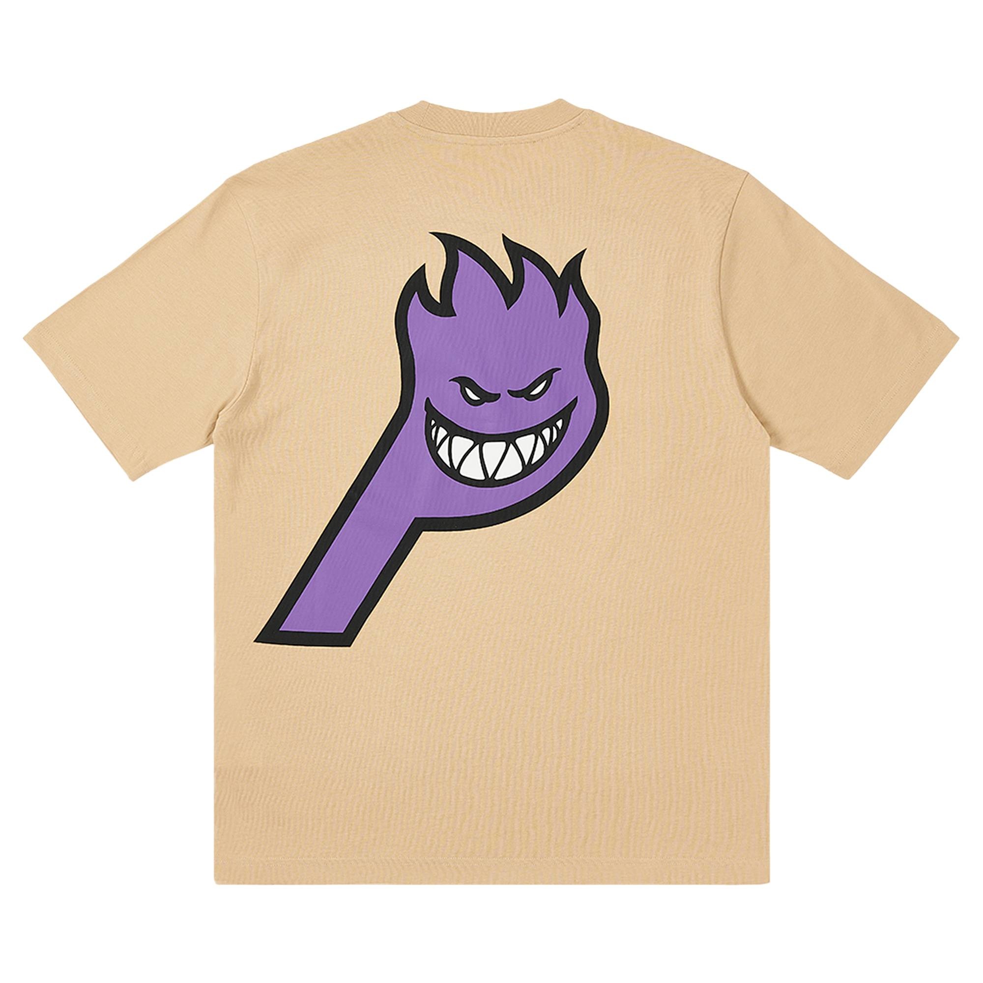 Palace x Spitfire P-Head T-Shirt 'Sand' - 2