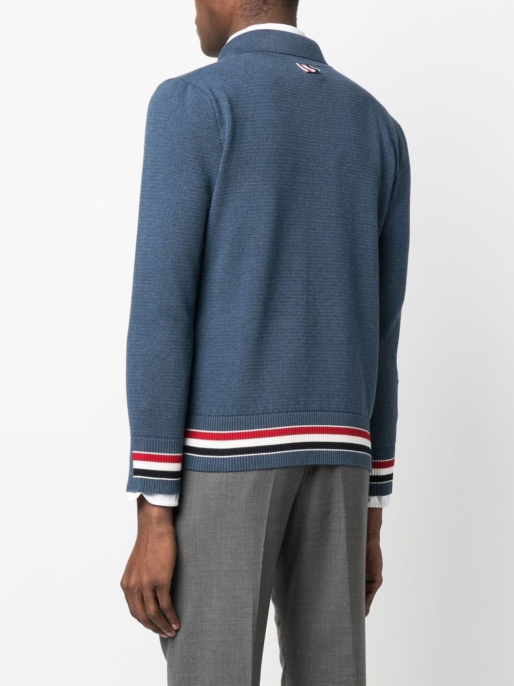 front zip-fastening knit jacket - 4