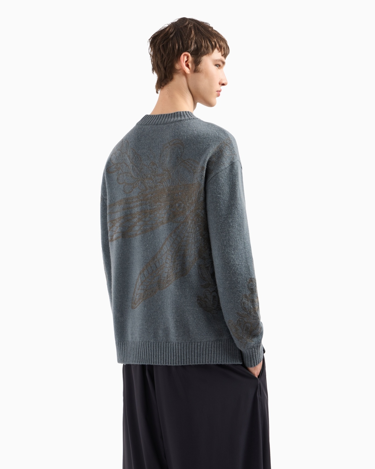 ALPACA-BLEND JUMPER WITH FLOWER AND DRAGONFLY EMBROIDERY - 3
