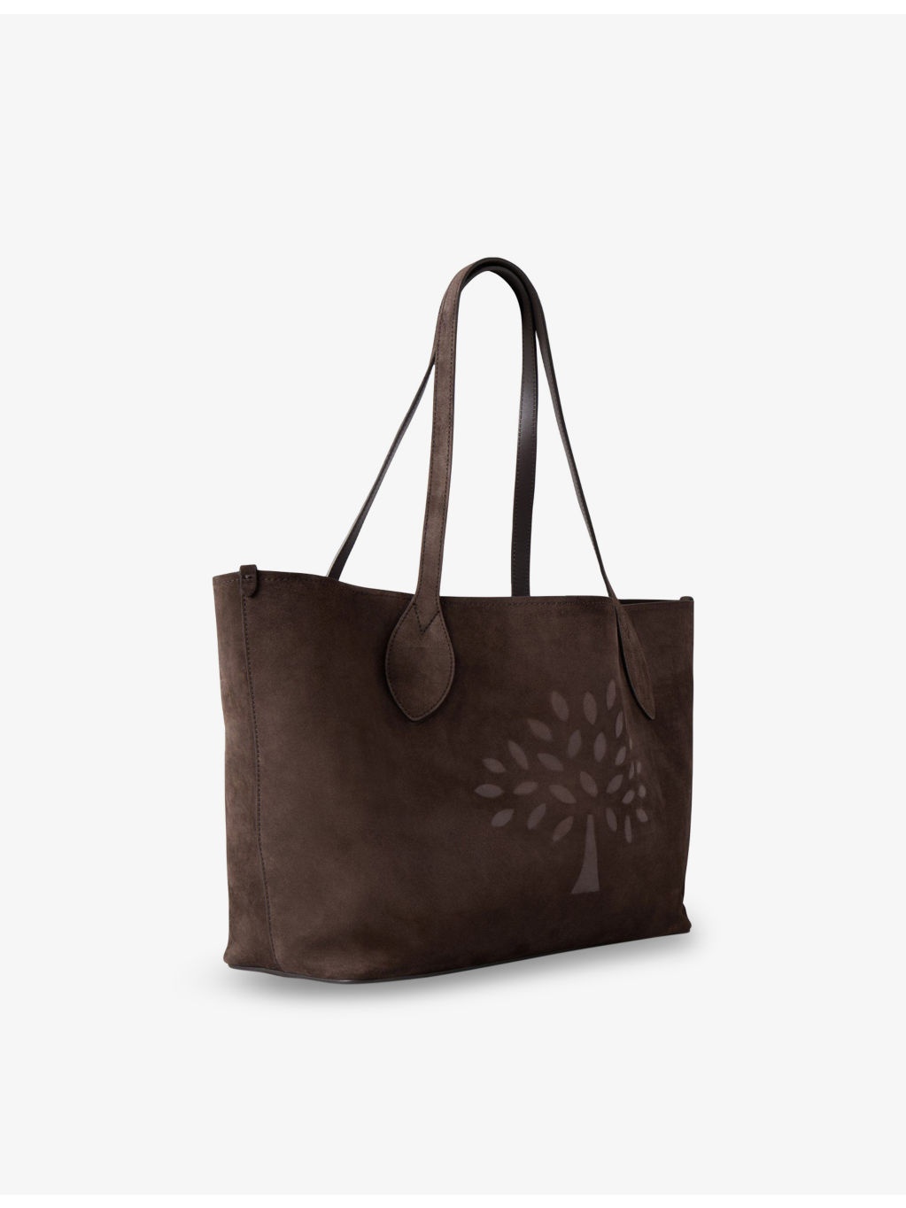 Small Tree Suede Tote Bag - 3
