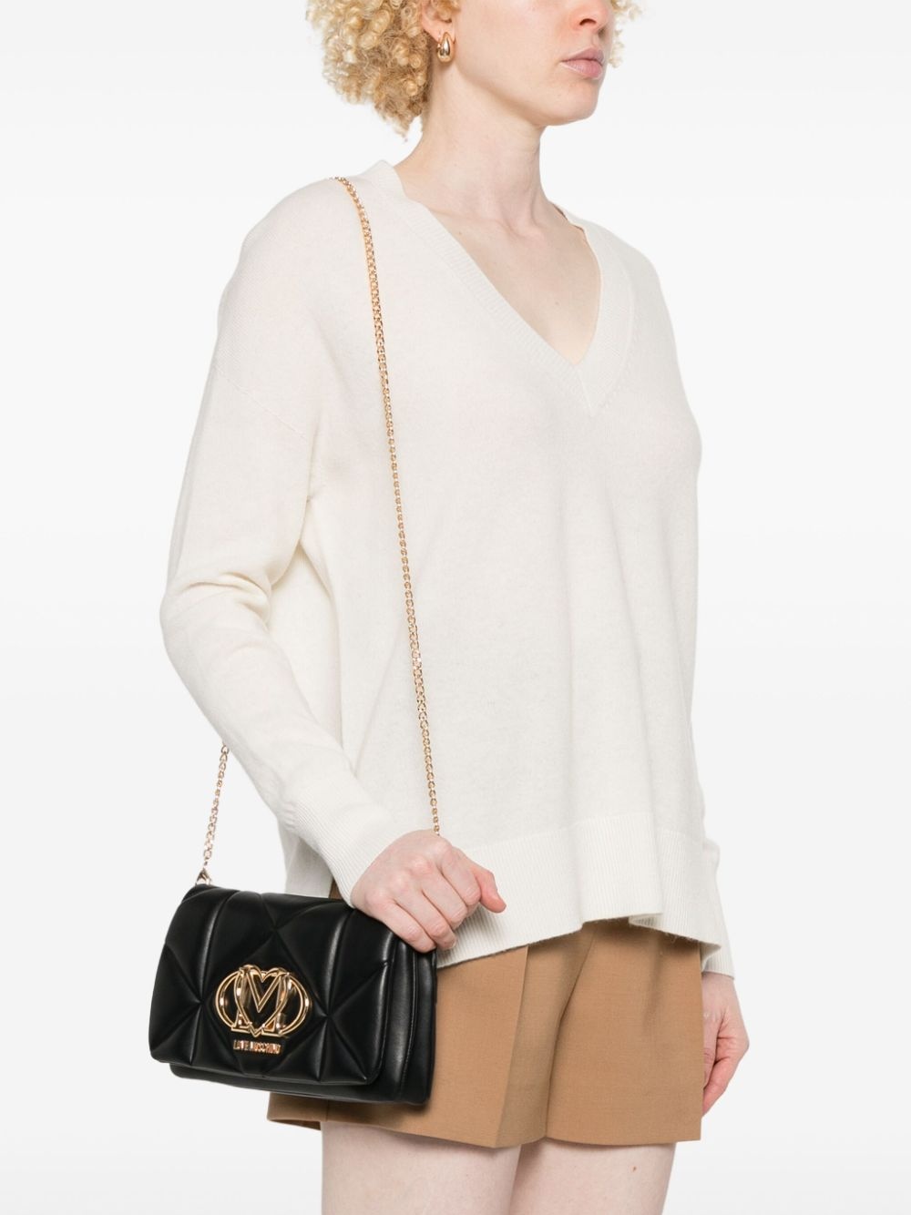 logo-plaque cross body bag - 2