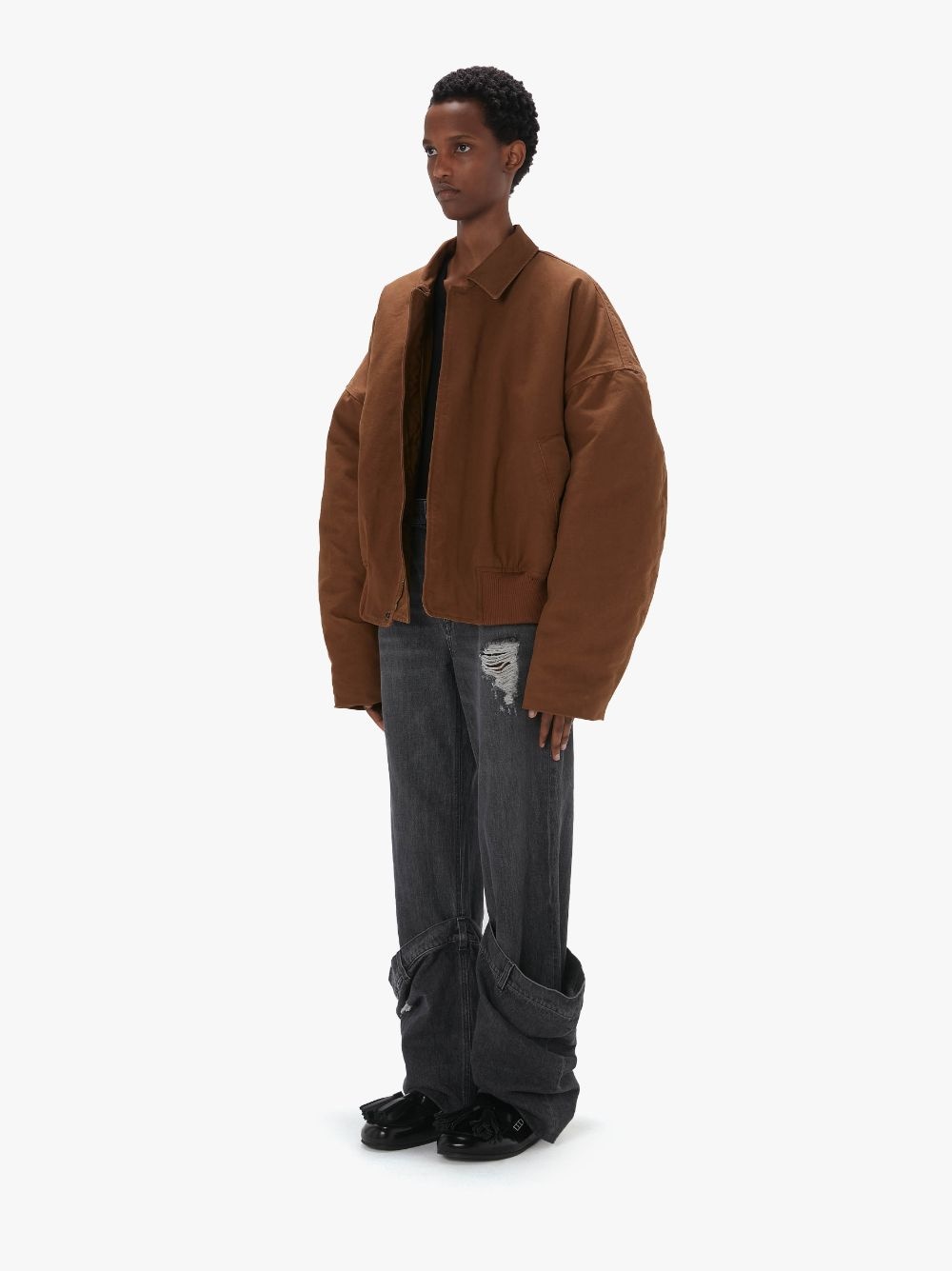 COTTON CANVAS BLOUSON - 4