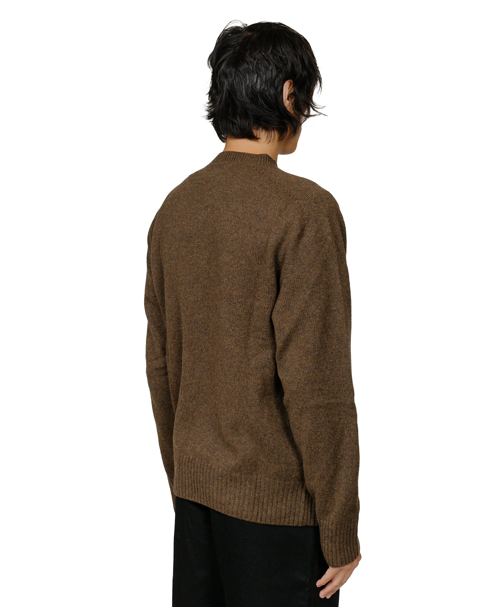 Seamless Crew Neck Merino Cashmere Bracken - 3