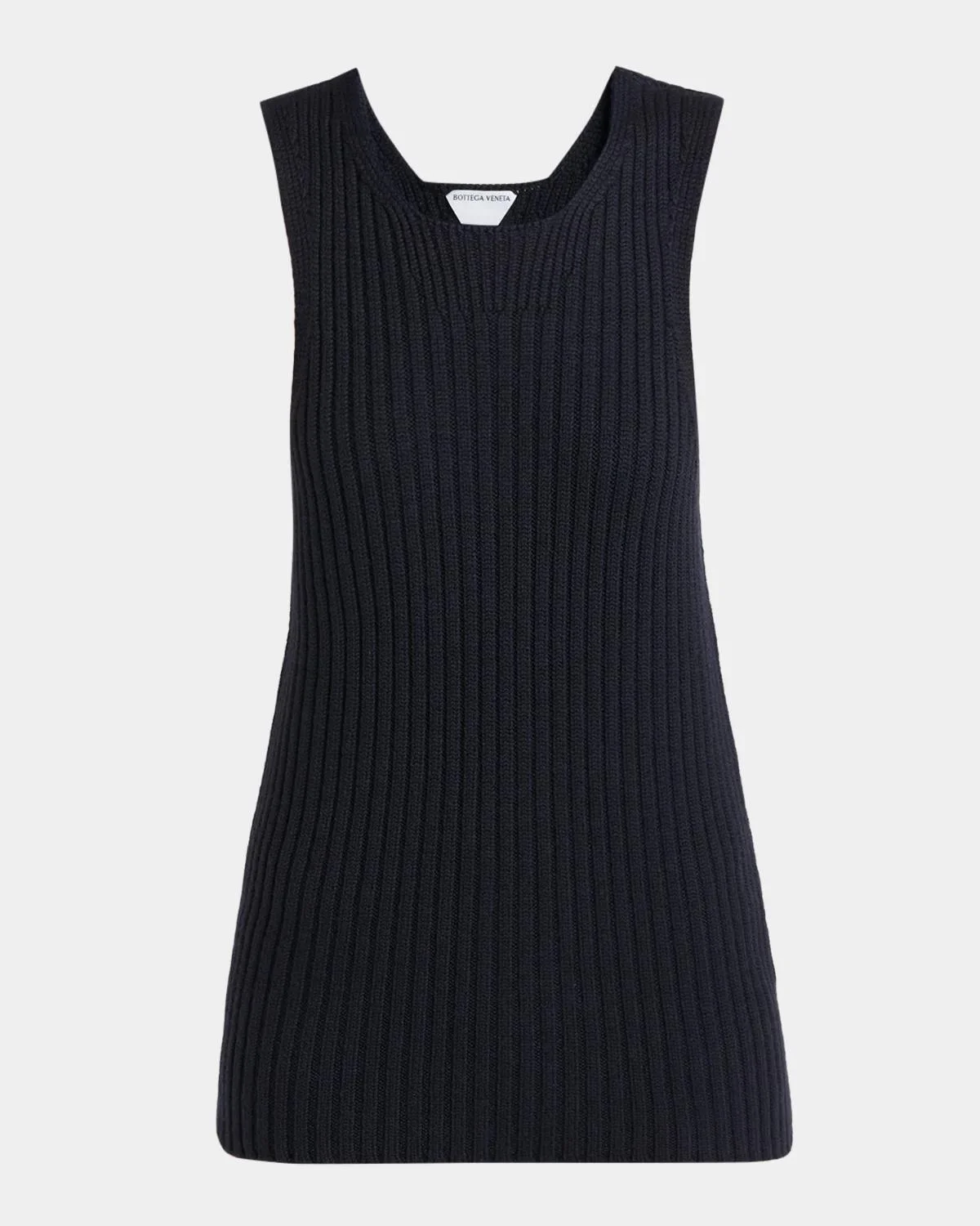 Ribbed Wool Mini Dress - 1