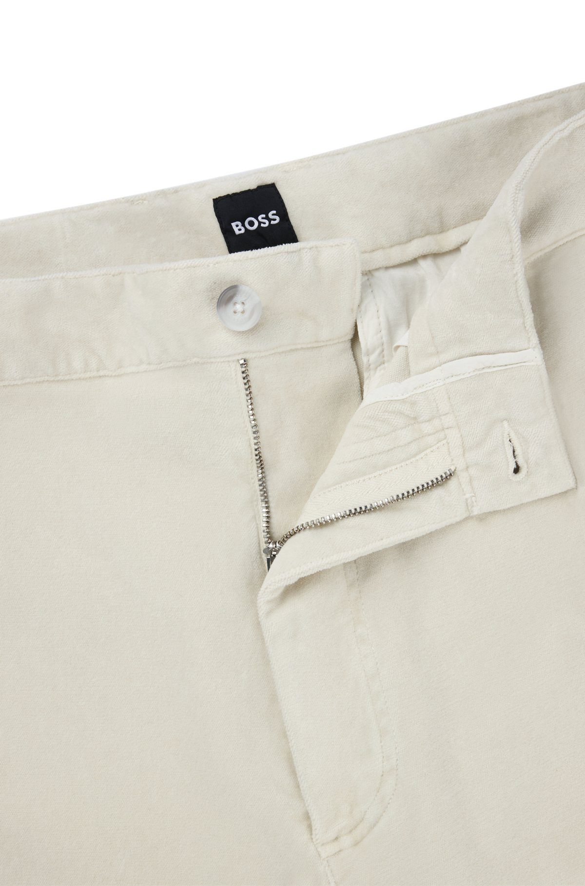 RELAXED-FIT TROUSERS IN STRETCH-COTTON VELVET - 6