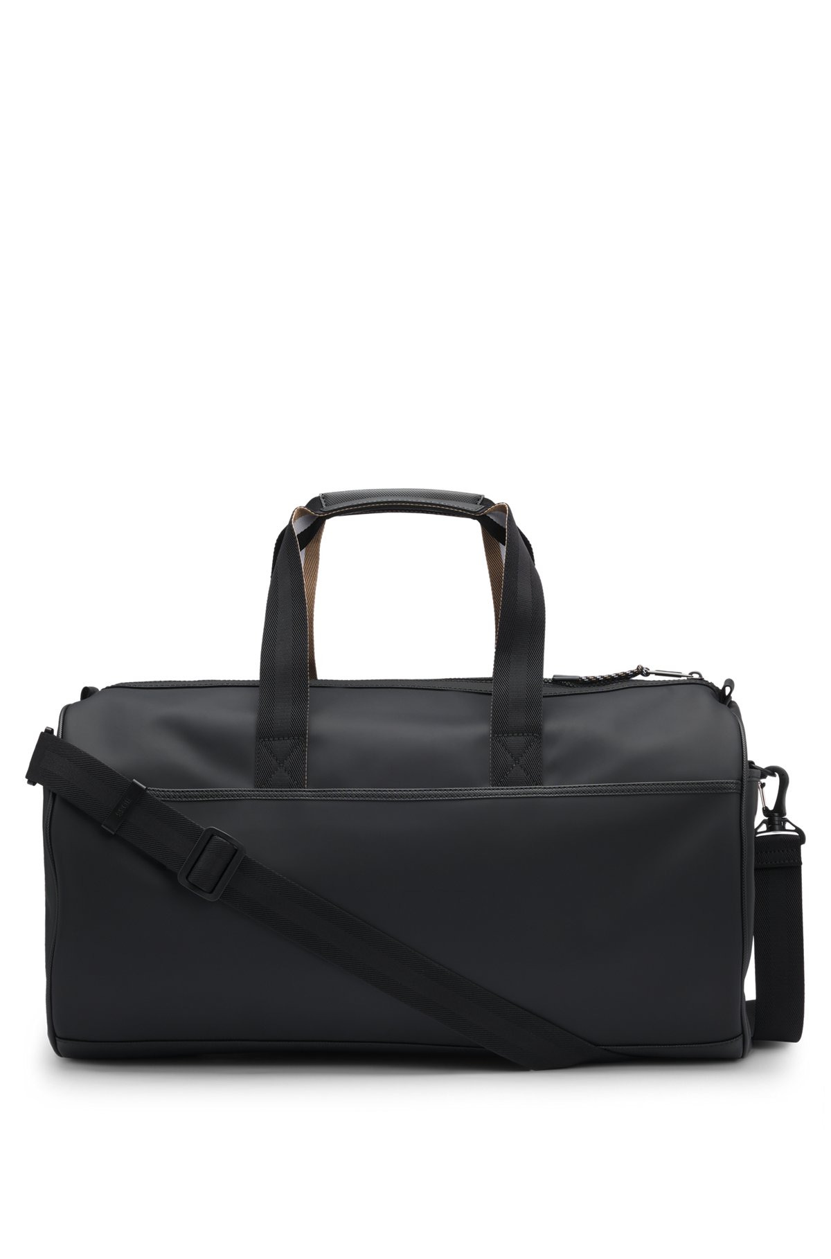 BOSS X MATTEO BERRETTINI  FAUX-LEATHER HOLDALL WITH CONTRAST LOGO - 1